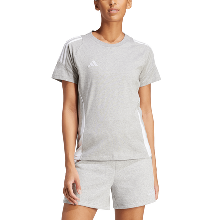 T-Shirt Oversize  de Adidas - TIRO24 SWTEEW - S à XXL - pour Femme - gris chiné - Adidas - View 2