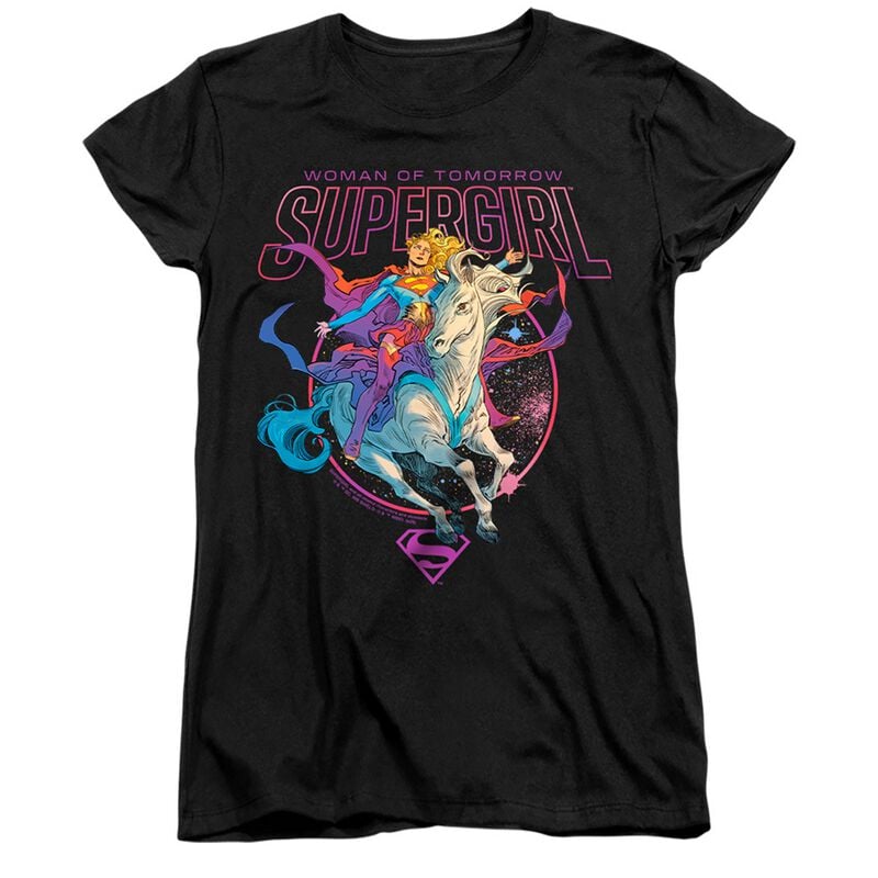 T-Shirt Manches courtes  de Superman - Supergirl - Woman Of Tomorrow - S à XXL - pour Femme - noir - Superman