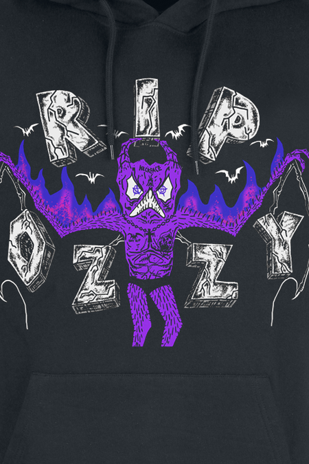 Sweat-shirt à capuche  de Ozzy Osbourne - RIP Ozzy - S à 5XL - pour Homme - noir - Ozzy Osbourne - View 2