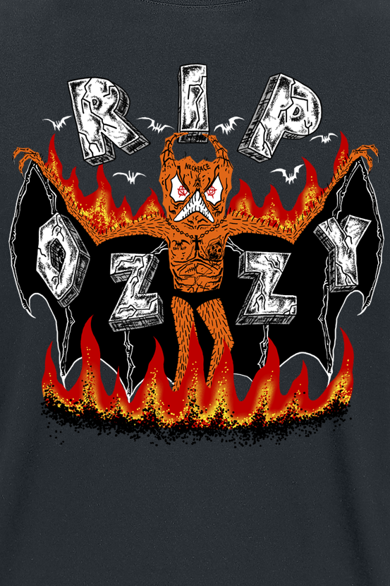 T-Shirt Manches courtes  de Ozzy Osbourne - RIP Ozzy - S à 5XL - pour Homme - noir - Ozzy Osbourne - View 2