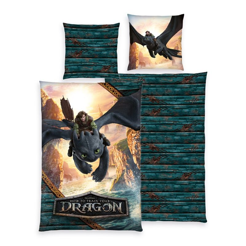 Parure de lit  de Dragons - Dragon - pour Indifférent - multicolore - Dragons