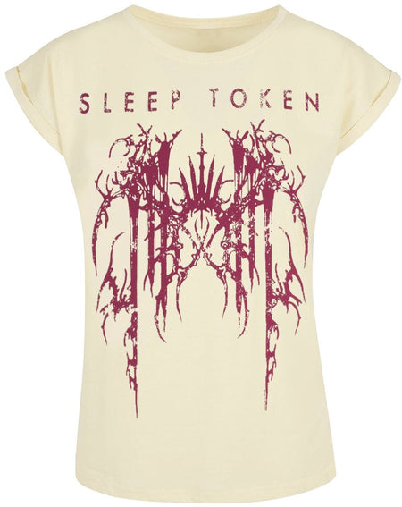 T-Shirt Manches courtes  de Sleep Token - Grunge Logo - S à XXL - pour Femme - blanc - Sleep Token