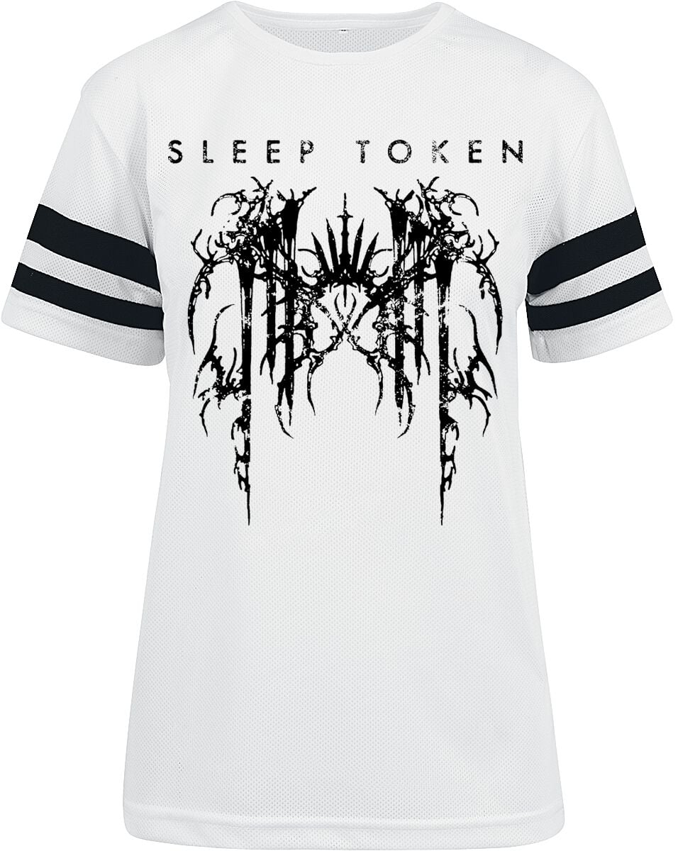 T-Shirt Manches courtes  de Sleep Token - Grunge Logo - S à L - pour Femme - blanc/noir - Sleep Token