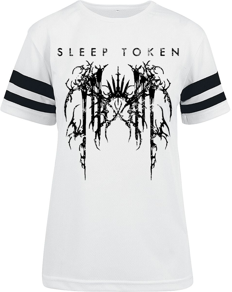 T-Shirt Manches courtes  de Sleep Token - Grunge Logo - S à L - pour Femme - blanc/noir - Sleep Token