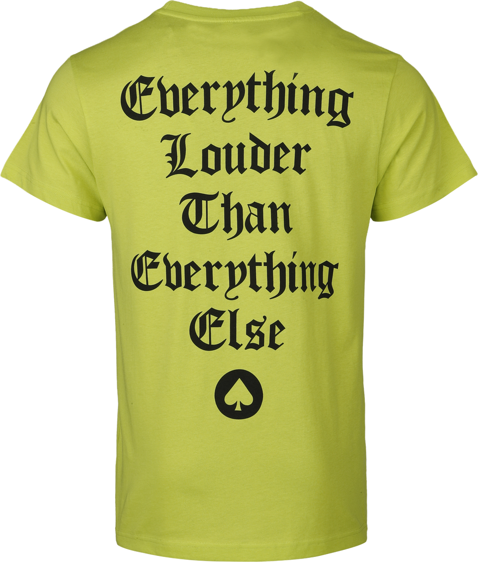 T-Shirt Manches courtes  de Motörhead - Everthing Louder - S à XXL - pour Homme - jaune fluo - Motörhead - View 2