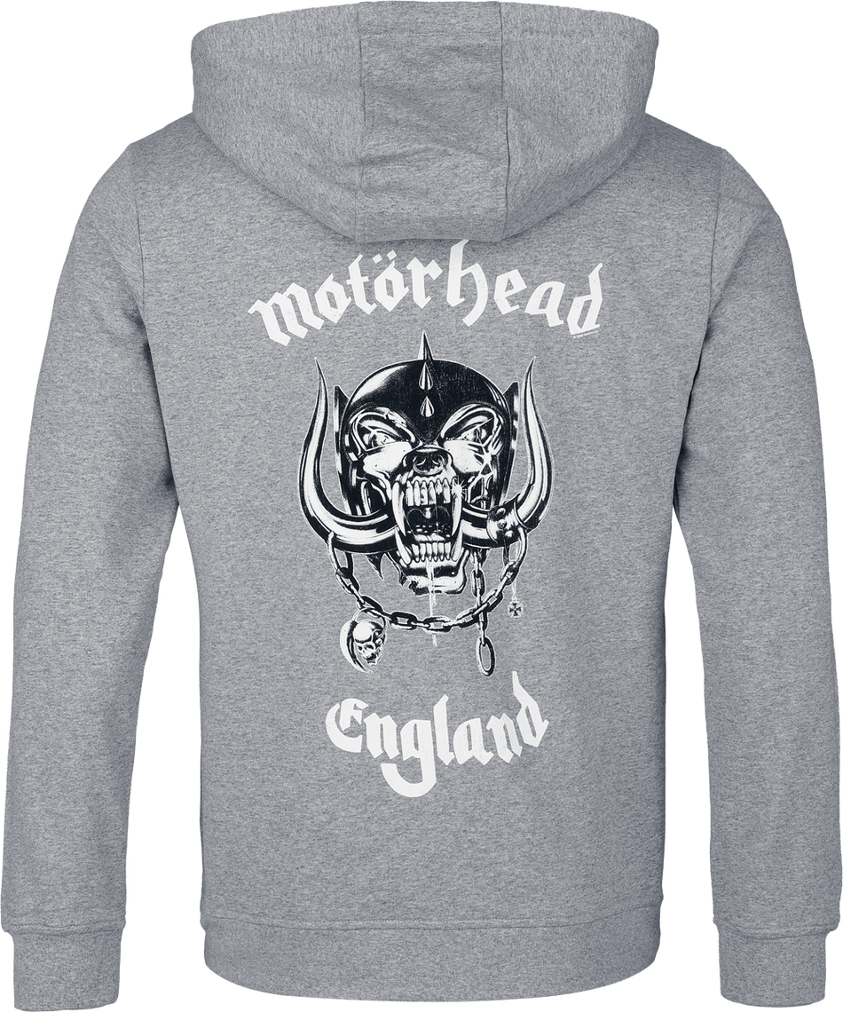 Sweat-shirt zippé à capuche  de Motörhead - Everthing Louder - S à XXL - pour Homme - gris - Motörhead - View 2