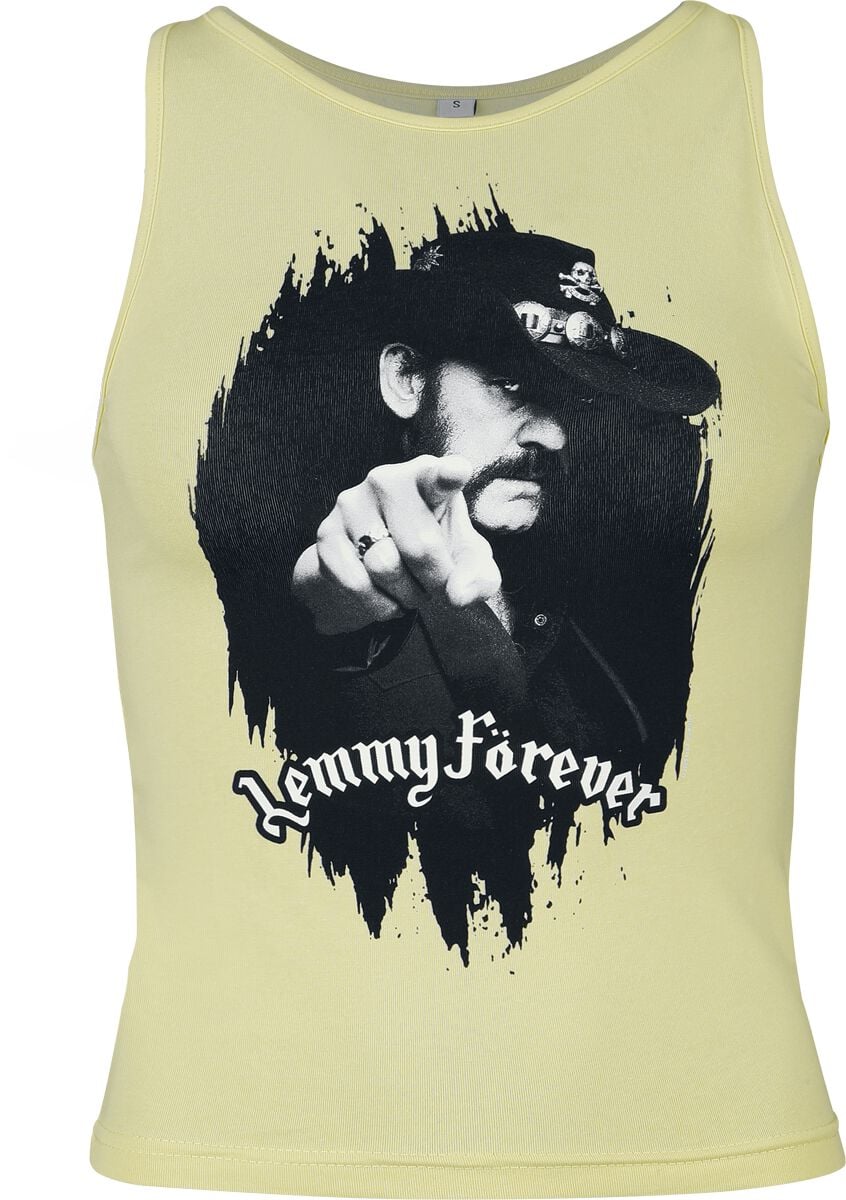 Top  de Lemmy - Lemmy Forever - S à XXL - pour Femme - jaune - Lemmy