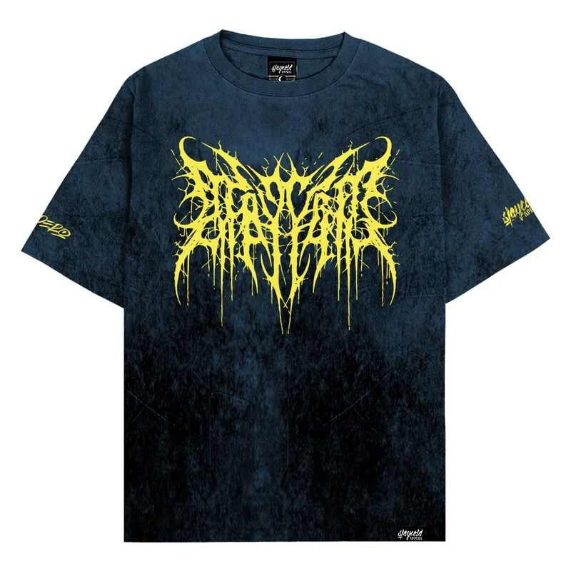 T-Shirt Manches courtes  de Stay Cold Apparel - Zombie Fox (black petrol) - Oversized T-Shirt (200GSM) - XS à 3XL - pour Homme - bleu pétrole/noir - Stay Cold Apparel
