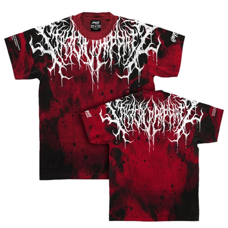 T-Shirt Manches courtes  de Stay Cold Apparel - Reign Of Blood (red tie dye) - Heavy Oversized T-Shirt (250GSM) - S à 3XL - pour Homme - rouge/noir - Stay Cold Apparel