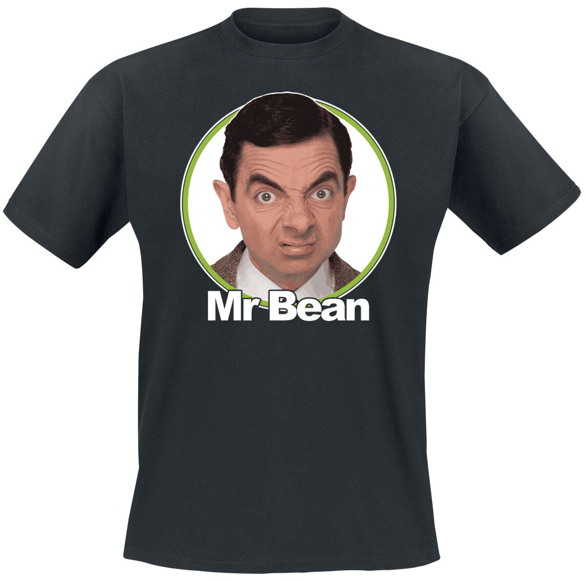 T-Shirt Manches courtes  de Mr Bean - Mr Bean Circle - S à 5XL - pour Homme - noir - Mr Bean