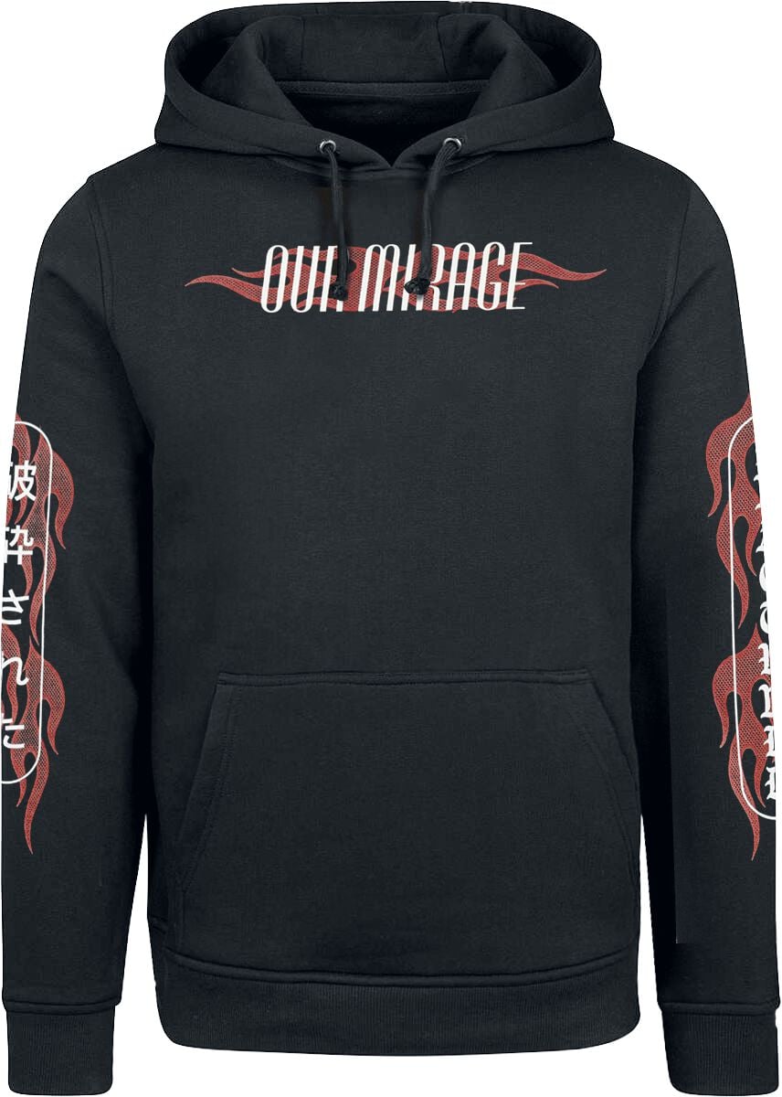 Sweat-shirt à capuche  de Our Mirage - Fractured Hood - S à XXL - pour Homme - noir - Our Mirage