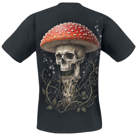 T-Shirt Manches courtes  de Spiral - Shrooms - S à 4XL - pour Homme - noir - Spiral - View 2