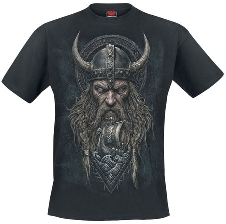 T-Shirt Manches courtes  de Spiral - Viking Norsemen - S à 4XL - pour Homme - noir - Spiral