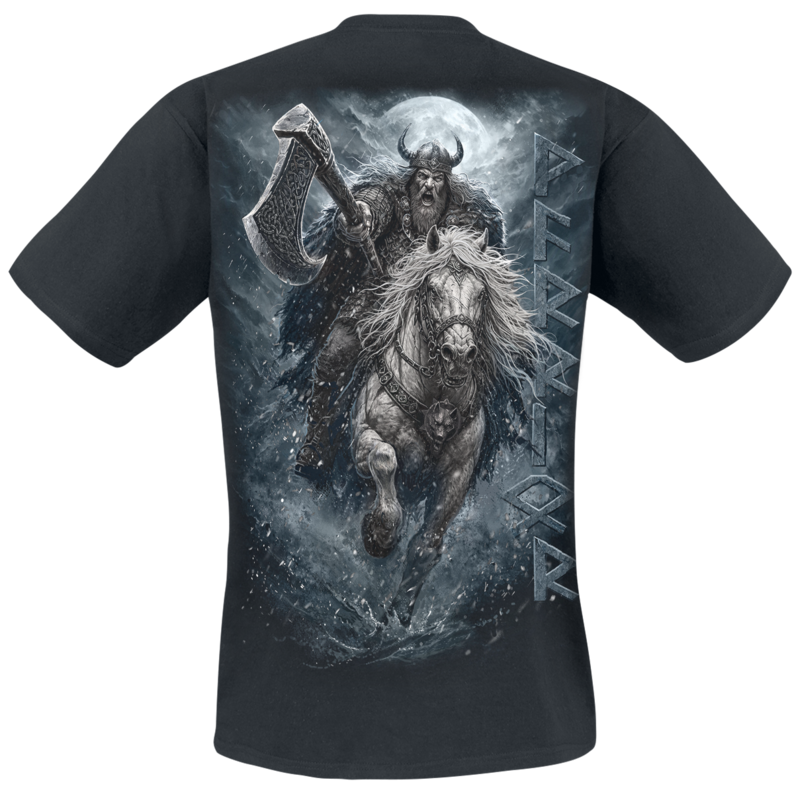 T-Shirt Manches courtes  de Spiral - Viking Rampage - S à 4XL - pour Homme - noir - Spiral - View 2