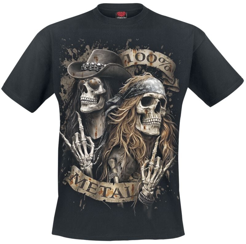 T-Shirt Manches courtes  de Spiral - Pure Metal - S à 4XL - pour Homme - noir - Spiral