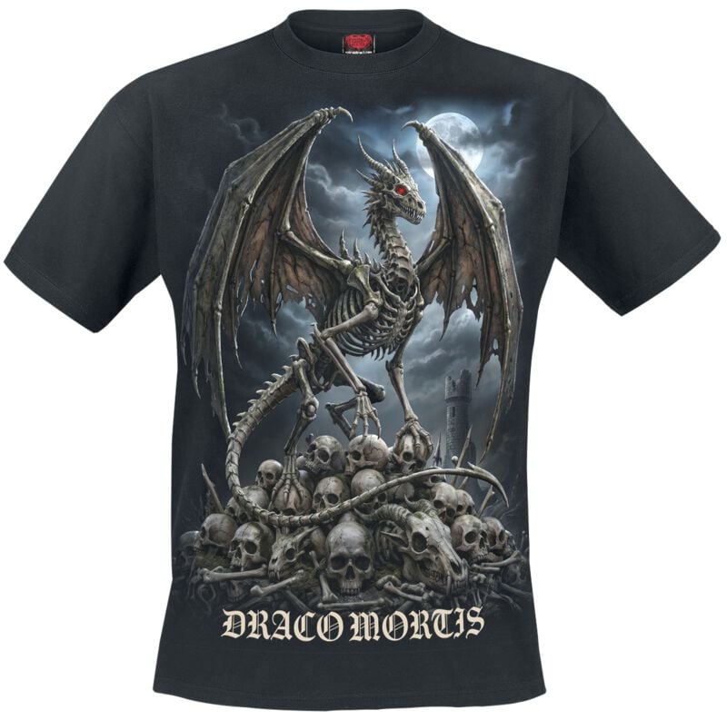 T-Shirt Manches courtes  de Spiral - Draco Mortis - S à 4XL - pour Homme - noir - Spiral
