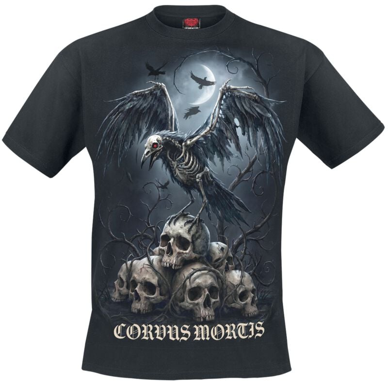 T-Shirt Manches courtes  de Spiral - Corvus Mortis - S à 4XL - pour Homme - noir - Spiral