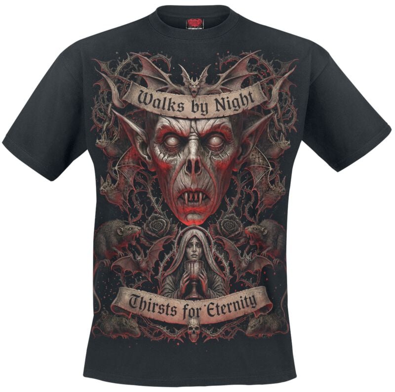 T-Shirt Manches courtes  de Spiral - Walks By Night - S à 4XL - pour Homme - noir - Spiral