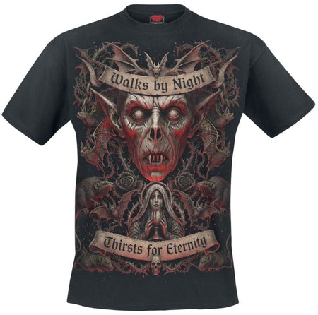 T-Shirt Manches courtes  de Spiral - Walks By Night - S à 4XL - pour Homme - noir - Spiral