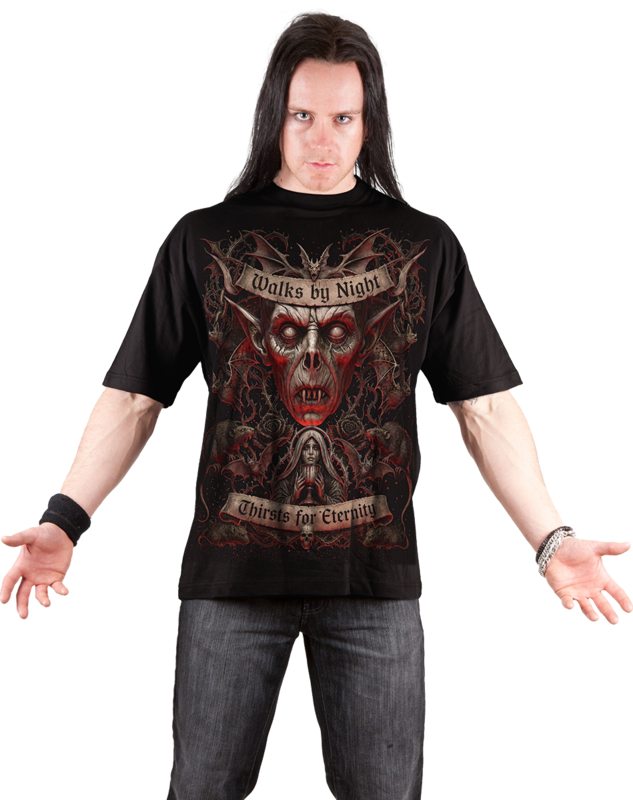 T-Shirt Manches courtes  de Spiral - Walks By Night - S à 4XL - pour Homme - noir - Spiral - View 2