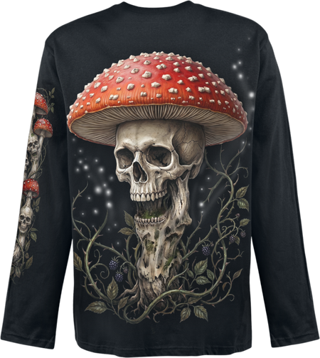 T-shirt manches longues  de Spiral - Shrooms - M à XXL - pour Homme - noir - Spiral - View 2