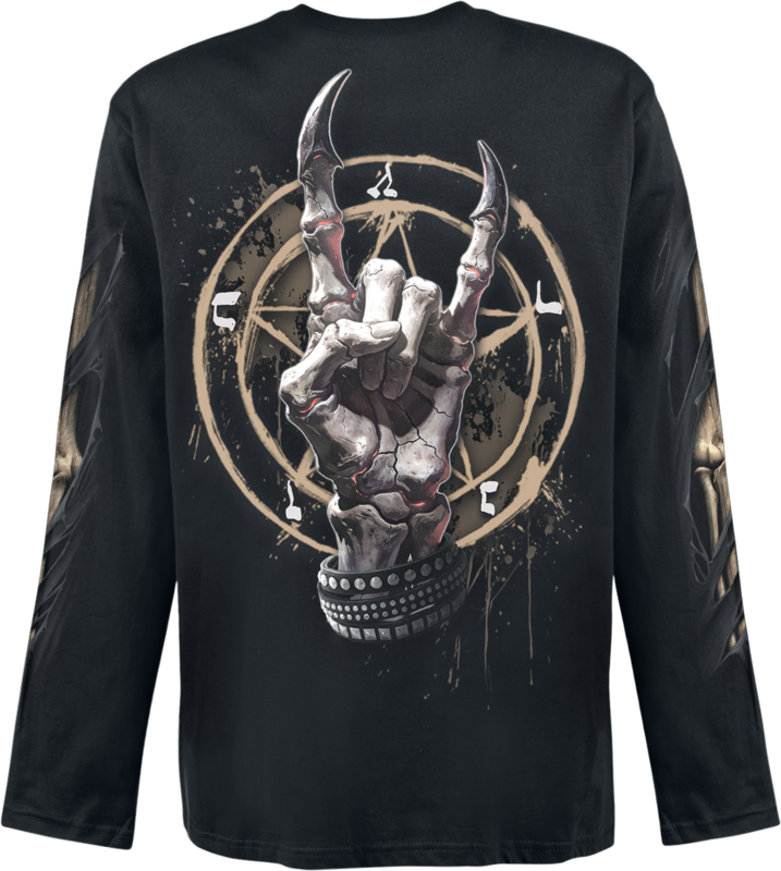 T-shirt manches longues  de Spiral - Pure Metal - M à XXL - pour Homme - noir - Spiral - View 2