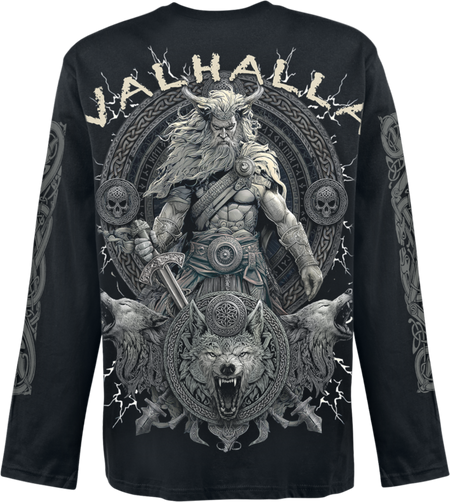 T-shirt manches longues  de Spiral - Valhalla - M à XXL - pour Homme - noir - Spiral - View 2