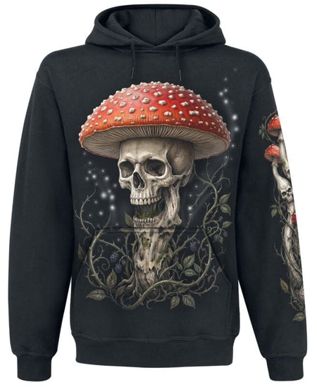 Sweat-shirt à capuche  de Spiral - Shrooms - S à 4XL - pour Homme - noir - Spiral