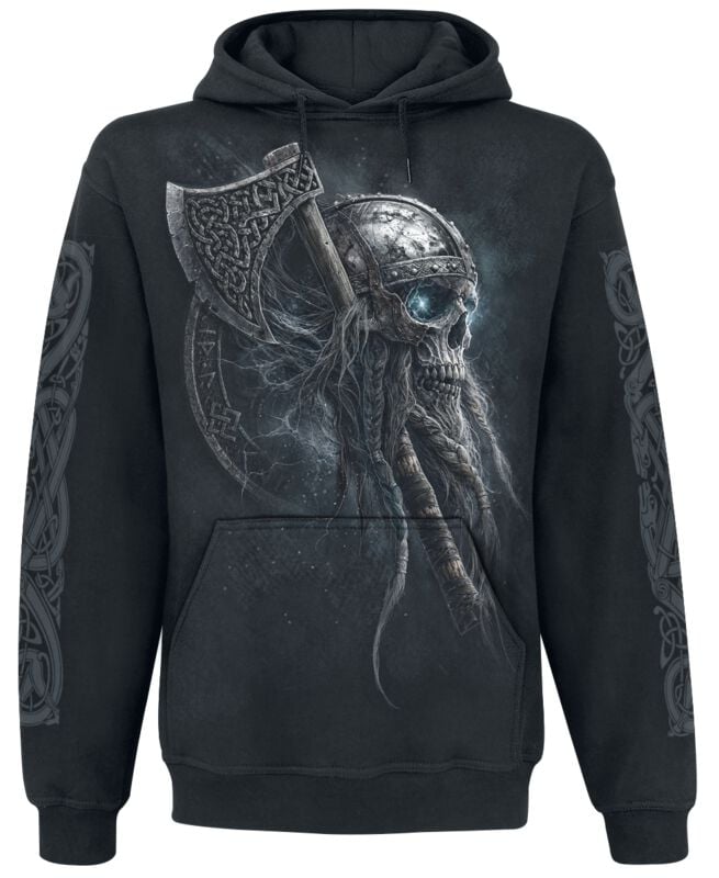 Sweat-shirt à capuche  de Spiral - Viking Rampage - XL à 3XL - pour Homme - noir - Spiral