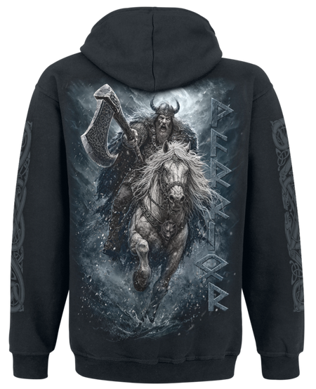 Sweat-shirt à capuche  de Spiral - Viking Rampage - XL à 3XL - pour Homme - noir - Spiral - View 2