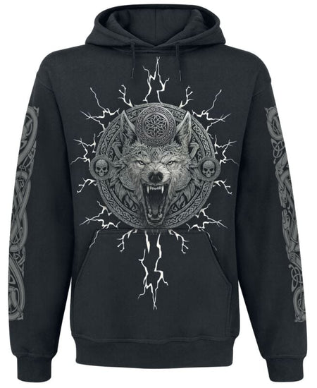 Sweat-shirt à capuche  de Spiral - Valhalla - S à 4XL - pour Homme - noir - Spiral