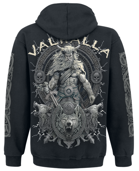 Sweat-shirt à capuche  de Spiral - Valhalla - S à 4XL - pour Homme - noir - Spiral - View 2