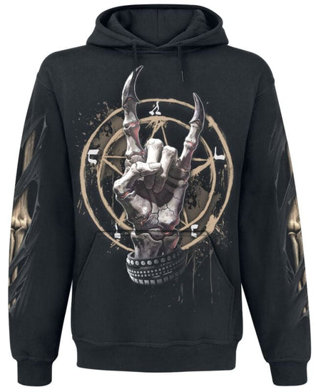 Sweat-shirt à capuche  de Spiral - Pure Metal - L à XXL - pour Homme - noir - Spiral