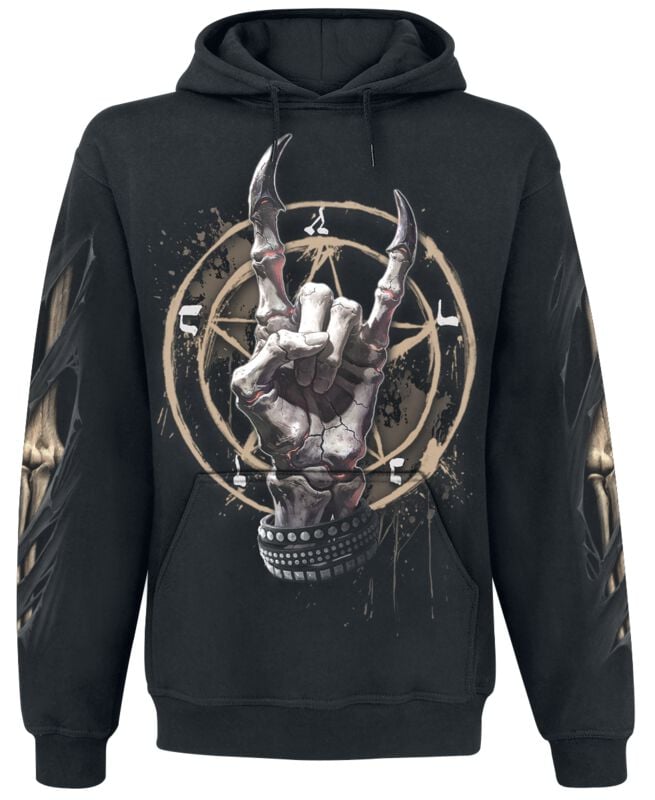 Sweat-shirt à capuche  de Spiral - Pure Metal - S à 4XL - pour Homme - noir - Spiral