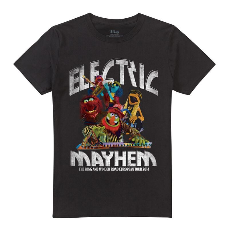 T-Shirt Manches courtes Disney de Les Muppets - Electric Mayhem - M à 5XL - pour Homme - noir - Les Muppets