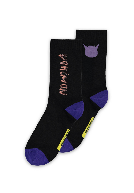 Chaussettes Gaming de Pokémon - Ghosts - EU39-42 à EU 43-46 - pour Unisexe - noir - Pokémon - View 2