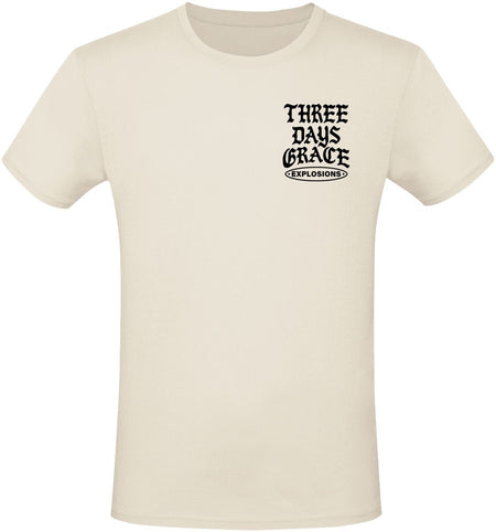 T-Shirt Manches courtes  de Three Days Grace - Redemption - S à 3XL - pour Homme - blanc - Three Days Grace