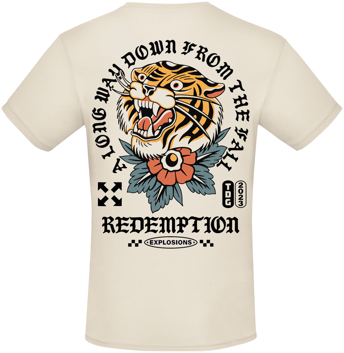 T-Shirt Manches courtes  de Three Days Grace - Redemption - S à 3XL - pour Homme - blanc - Three Days Grace - View 2