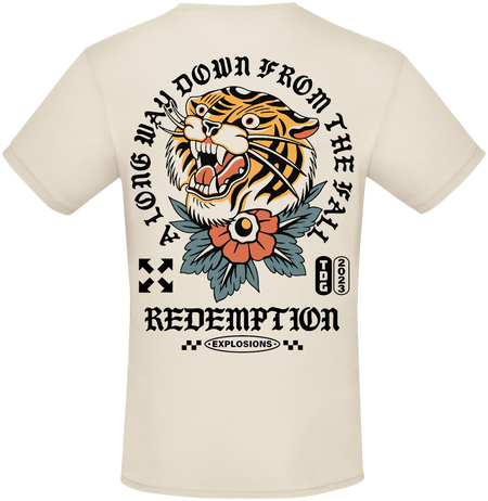 T-Shirt Manches courtes  de Three Days Grace - Redemption - S à 3XL - pour Homme - blanc - Three Days Grace - View 2