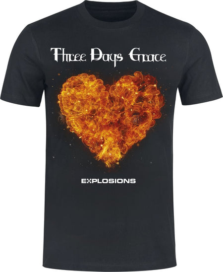 T-Shirt Manches courtes  de Three Days Grace - Grace Explotions - S à 3XL - pour Homme - noir - Three Days Grace