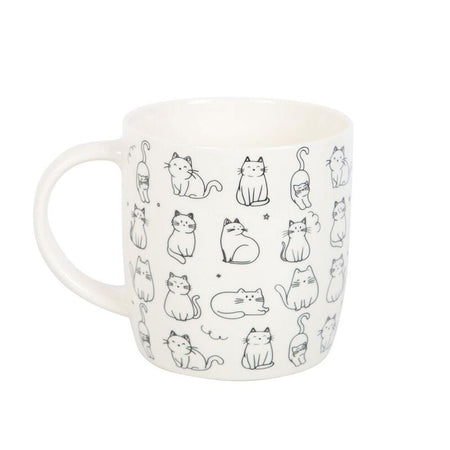 Mug Fun de Tierisch - White Happy Cat - pour Indifférent - blanc - Tierisch