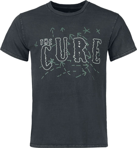 T-Shirt Manches courtes  de The Cure - Text Logo - S à XXL - pour Homme - noir - The Cure