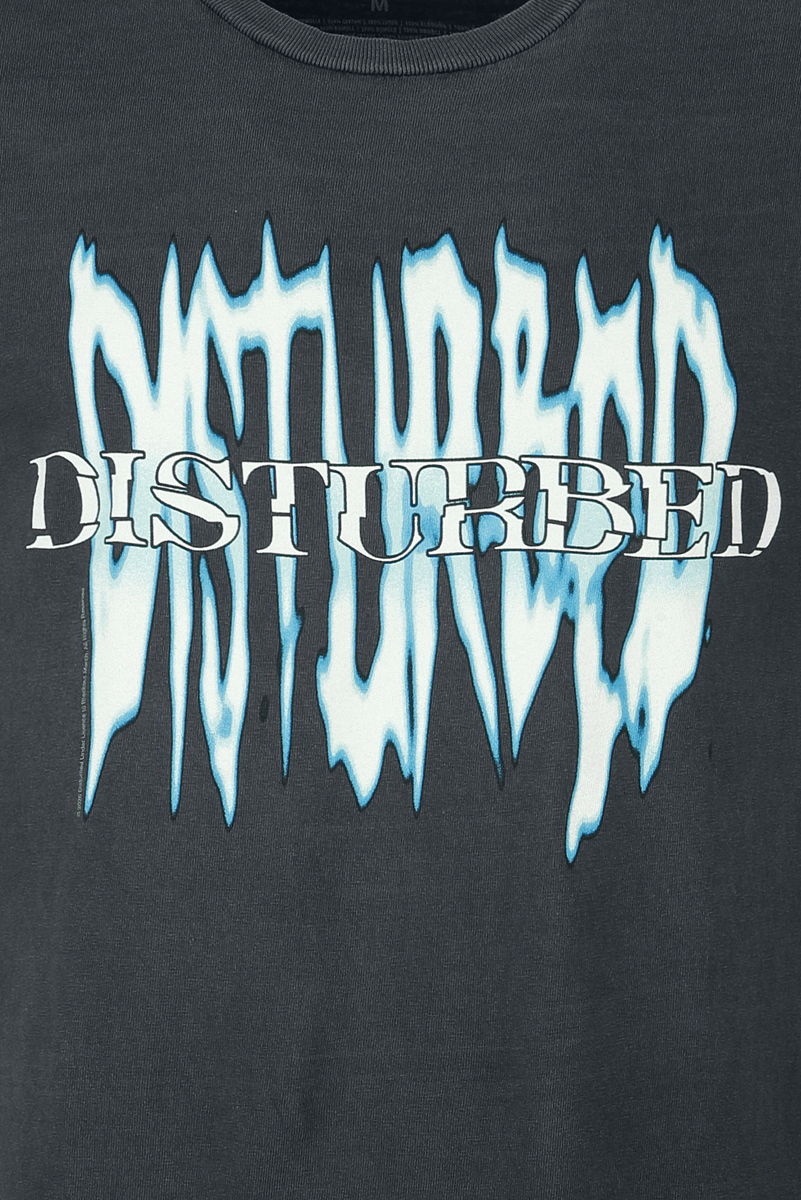 T-Shirt Manches courtes  de Disturbed - Gothic Logo - S à XXL - pour Homme - noir - Disturbed - View 2