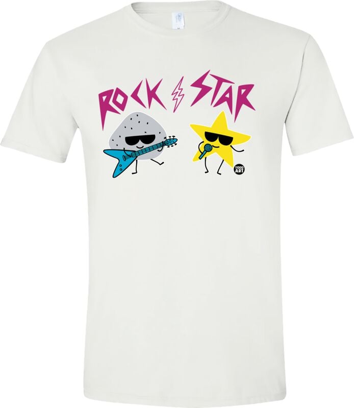 T-Shirt Manches courtes Fun de Todd Goldman - Rock Star - M à 3XL - pour Homme - blanc - Todd Goldman
