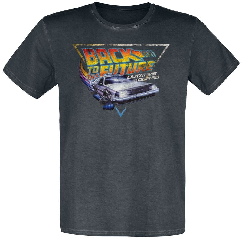 T-Shirt Manches courtes  de Retour Vers Le Futur - Outatime Tour 85 - S à 3XL - pour Homme - noir - Retour Vers Le Futur