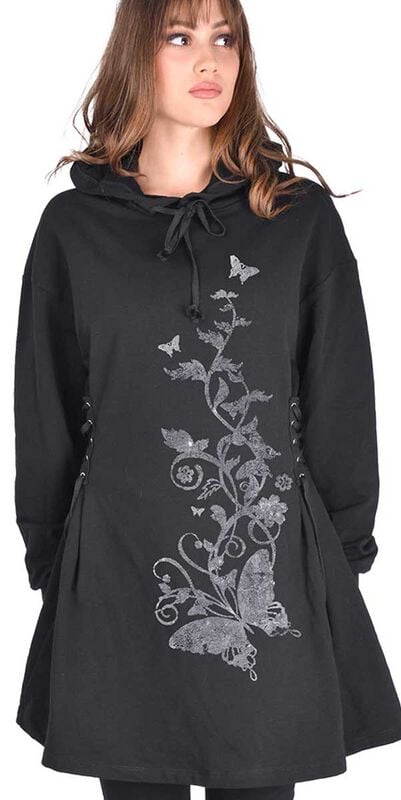 Robe courte  de Outer Vision - Butterfly Dream Woman's Dress Agatha - S à XXL - pour Femme - noir - Outer Vision