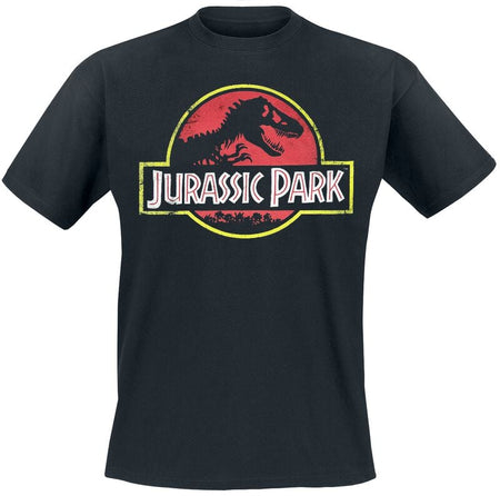 T-Shirt Manches courtes  de Jurassic Park - Classic Logo - Heavyweight - S à 5XL - pour Homme - noir - Jurassic Park