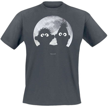 T-Shirt Manches courtes  de Sesame Street - Ernie & Bert - S à 5XL - pour Homme - noir - Sesame Street