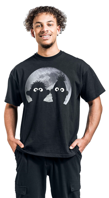 T-Shirt Manches courtes  de Sesame Street - Ernie & Bert - S à 5XL - pour Homme - noir - Sesame Street - View 2