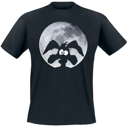 T-Shirt Manches courtes  de Looney Tunes - Coyote - Moonlight - Heavyweight - S à 5XL - pour Unisexe - noir - Looney Tunes